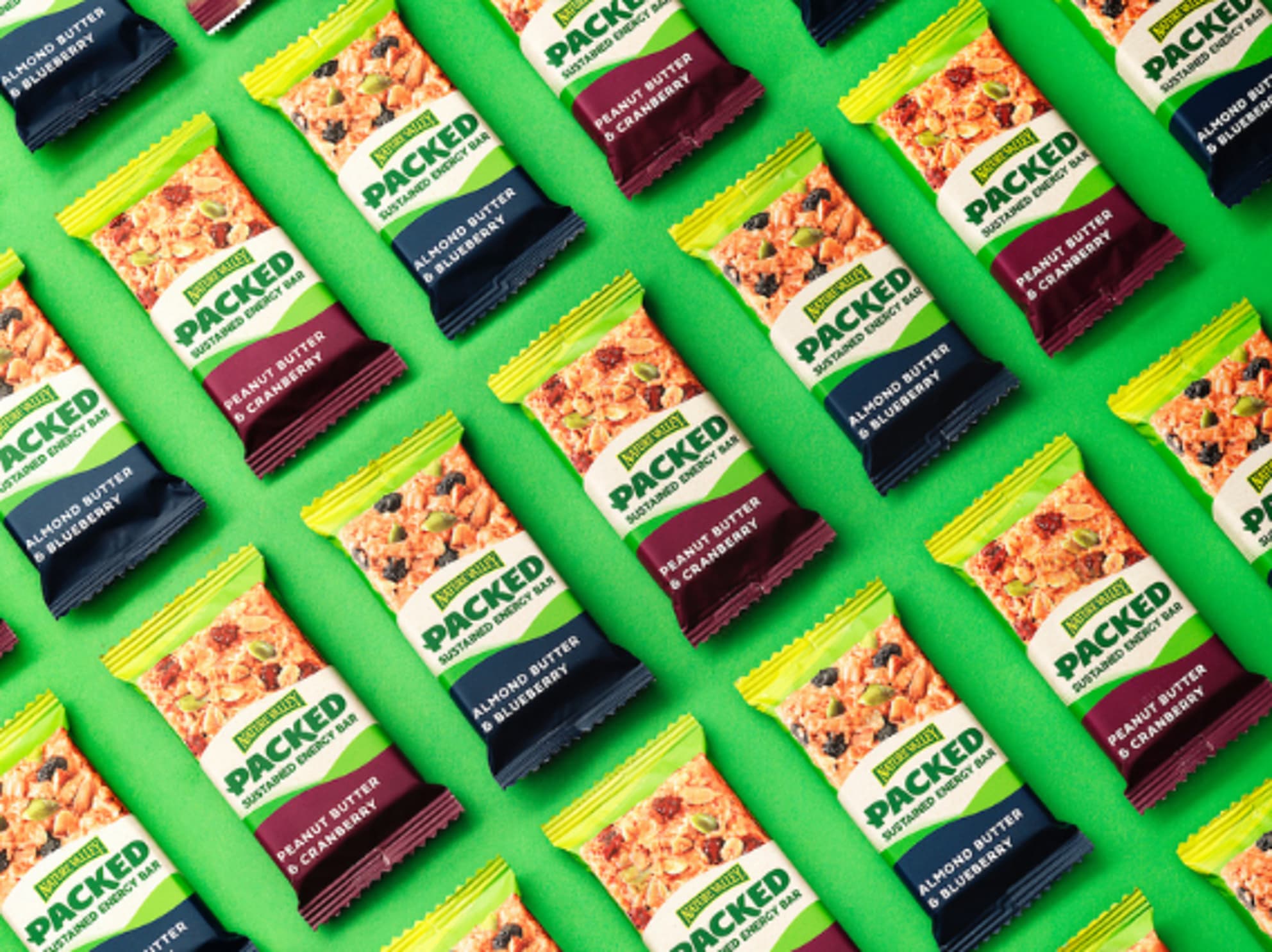 Nature Valley packed energy bars repeating